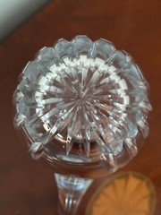 New/Vtg. Signed CARTIER Crystal Glass 10″ Tall Cocktail Martini Pitcher 48 oz.