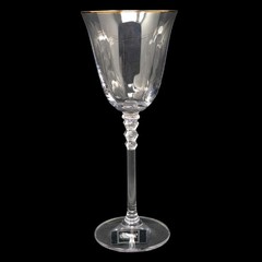SET OF 6 MIKASA SONATA 8″ CRYSTAL WINE GOBLETS 7oz