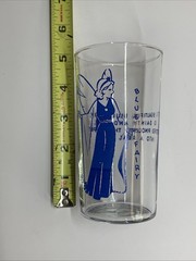 Libbeys Vintage Glasses Blue Fairy Cleo Lampwick Excellent Condition Set of 3