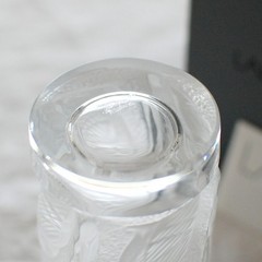 LALIQUE Hulotte Owl Glass Tumbler Crystal 240ml Made in France With Box Used