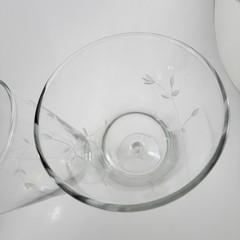 Lot (4) No 3601 Princess House Moderna Crystal Pedestal Clear Stem Glasses New