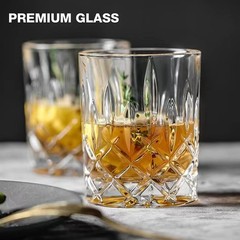 Qipecedm 8pc Crystal Mixed Glassware