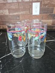 Corelle Abundance 16 Oz 5.75″ Tall Drinking Tumbler Glasses Set of 8 VTG 90s