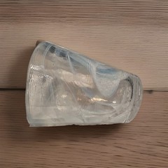 Kosta Boda Ulrica Hydman Vallien UHV Mine Glass Tumblers White Swirl X1