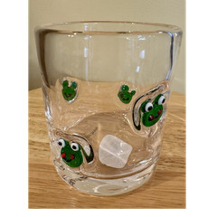 World Market Anthropologie “Dupe” Icon Glass Tumbler (Green Frog)