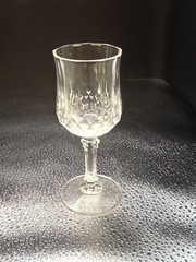 Set of 3 Cristal d’ Arques Longchamp Lead Crystal 2 oz. Cordial Glasses 4.75″ H