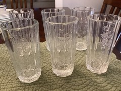 Vintage Westmoreland Paneled Grape Clear Iced Tea Tumblers – Set Of 6