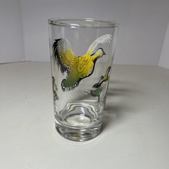 Vintage Boscul Peanut Butter Glass Quail One Glass 12 Ounces 5” Tall