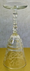 Libbey Rock Sharpe HALIFAX Stem Etched Water Goblet