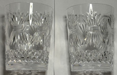 Waterford Millennium Series Pair Prosperity Double Old Fashions Glass NIB 115692