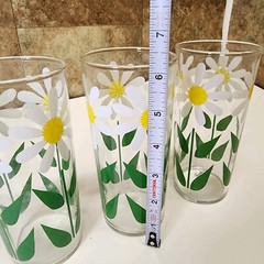 Vintage Bartlett-Collins Paula Tall Summer Drinkware Set Of 3 Tumblers