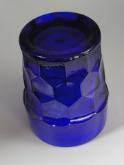 Vintage «Viking» Glass Georgian Cobalt Blue Set – 1 Water Glass (5.75″) 3 Juice