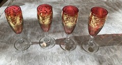 Vintage Timon Collezione Cordial Glasses from Italy Set of 4 1960’s