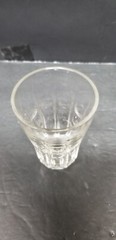 VTG HAWKES CLEAR THUMBPRINT PANELED JUICE GLASS