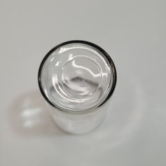 Vintage Silver Trim Optic Glass Replacement Juice Tall Shot Glass
