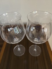 Orleans By Towle Lead Crystal Wine Glasses 28 oz Set Of 2 Austria Bordeaux