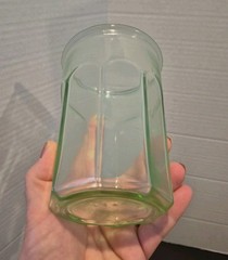 Anchor Hocking ECOGLASS Recycled 19.5oz Glass Tumbler Green Tint EUC