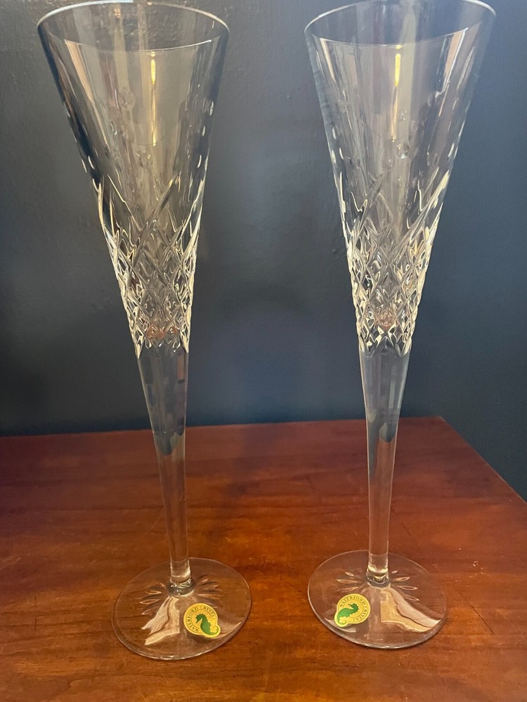 NIB 2 Waterford Flutes Happy Celebrations