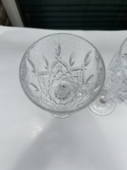 Set Of 3 Marquis Waterford Crystal Markham Wine Glasses Goblets 8.5”