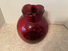 Vintage Royal Ruby Red 19 Piece Glass Drinkware Set Original Box, 12 With Labels