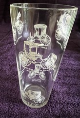 Vintage Libbey Horseless Carriage Highball Glass