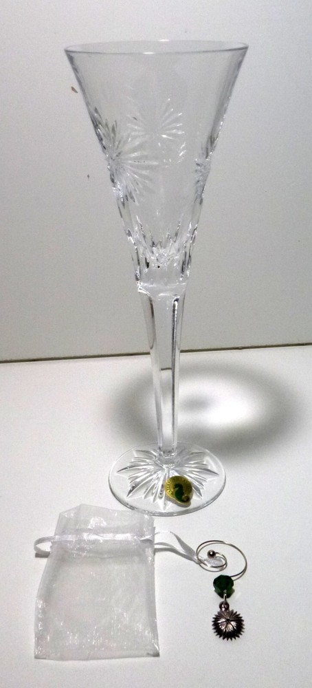 *EXCELLENT* Waterford Crystal SNOWFLAKE WISHES 2012 2nd Ed Courage Flute