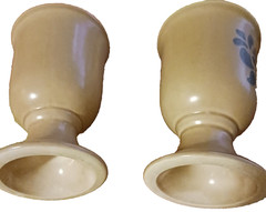 VINTAGE PFALTZGRAFF FOLK ART WINE GOBLET, JUICE CUP, 4.3/4″ INCH, SET OF 2, GUC