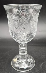 Vintage Retro 1978 Avon Fostoria Hearts and Diamonds Goblet 10 Ounce Capacity