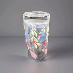 Adams China Lancaster Glassware 13oz Red Tulip Tumbler Set Of 8,READ DESCRIPTION