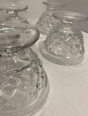 Fostoria Crystal Glass American Sundae Parfait Cups Set Of 4 American Clear Mint