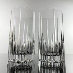 Pair of Mikasa Crystal Arctic Lights Highball Glasses 5 1/4″