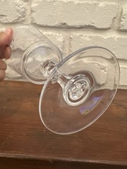 2 Stanley Coat of Arms Genuine Lead Crystal Etched Family Crest Wine Glass Gob