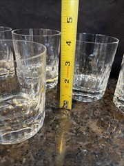 (6) TOWLE RELECTIONS Old Fashioned Cut Crystal Panels, 3 7/8″ Beauty & Heavy!