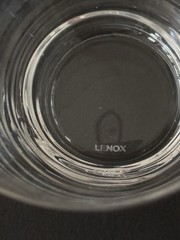 Set of x6~Lenox Clear Crystal Double Old Fashion Glasses~Tuscany/Oxygen~MINT