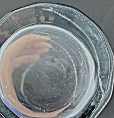 Clear Faceted Glass Tumblers 6″ – Set of 2 – Tall – Paneled – Heavy Base