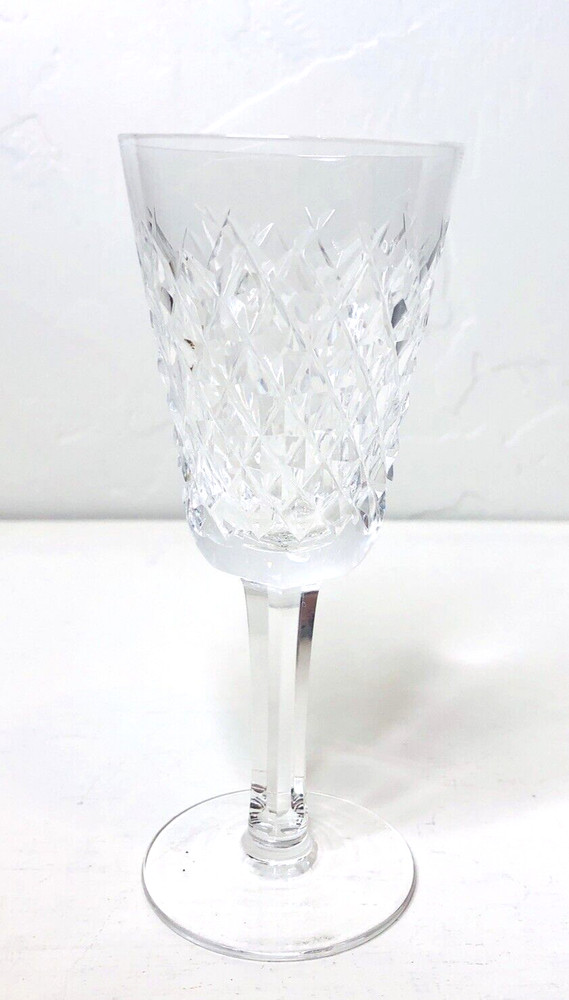 WATERFORD Crystal ALANA PATTERN 1 oz. Cordial Apertif Clear Glass 5.25”H 2.25”D