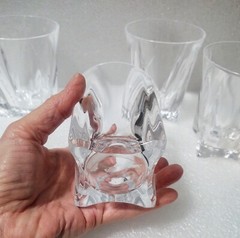 NWOT 4 Mikasa MOTION Crystal Whiskey Bourbon Dbl Old Fashioned Glasses