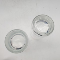Crate & Barrel Krosno Poland Reef Etched Fish Highball Tall Glasses Set of 2