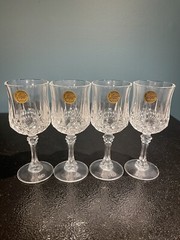 Set Of 4 Led Crystal Glasses From France – Cristal Darques . Guaranty