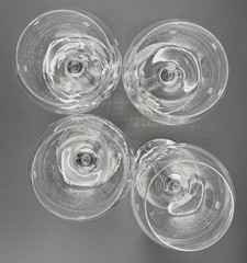 4 Lenox Dots and Lines Balloon Wine Goblets Glasses – EX!