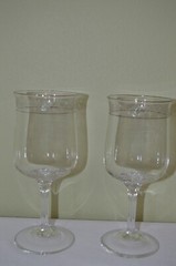 Lenox Moonspun Crystal Platinum Water Wine Glasses 7 1/8” Set Of 2