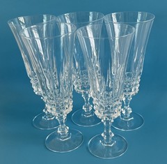 Vintage W.M. Dalton Unit No. 3 French Lead Crystal Parfait/Sour Glass Set of 5