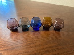 Etched Sake/Cordial Glasses – Set of 5