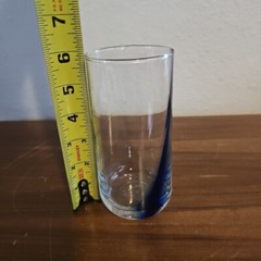 Libbey Glass Crisa Cobalt Blue Ribbon Swirl Tall Tumbler Rocks