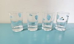 Vintage 1950’s Federal Glass MCM Atomic Amoeba Boomerang Shot Glasses 4
