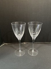Waterford Crystal Marquis Water Wine Goblets Arcadia 8” Set Of 2