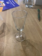 2 Champagne Glasses. Holds 1oz Each. Clear Glass. Made In Italy Set of 2