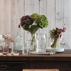 Romantic Water Glass Set of 4 | 10.25 oz Italian Glassware for Beverages