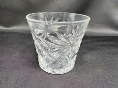 Anchor Hocking Prescut Clear Old Fashioned Flare Oatmeal Cocktail Glass