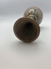 Blue, Tan & Brown Pottery 5.5″ Chalice Goblet